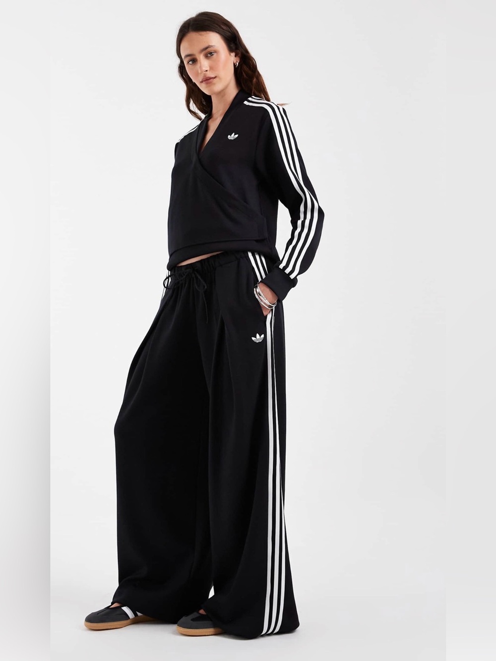 NWT adidas Originals × Jennie pleated track pants in black